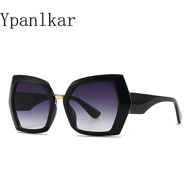 Brand Sunglasses Women Oversized Square  Brand Big Frame Retro Women's Gradient Sunglasses Driving