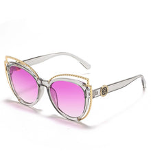 Load image into Gallery viewer, Cat Eye Sunglasses For Women Brand Design Classic Retro Ladies Summer Beach Outdoor Driving Gradient Sun Glasses