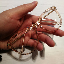 Load image into Gallery viewer, Fashion Luxury Crystal Cat Eye Glasses Frame Women Brand Vintage Optical Anti-blue Eyeglasses Female Spectacles Oculos Feminino