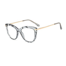 Load image into Gallery viewer, Crystal Cat Eye Glasses Frame Women Brand Vintage Optical Anti-blue Eyeglasses Female Spectacles Oculos Feminino