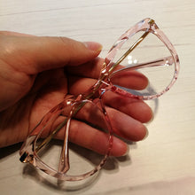 Load image into Gallery viewer, Crystal Cat Eye Glasses Frame Women Brand Vintage Optical Anti-blue Eyeglasses Female Spectacles Oculos Feminino