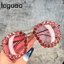 Load image into Gallery viewer, Crystal Sunglasses Women 2023 Sunglasses Men  Rhinestone Street Eyewear Shades oculos sol feminino