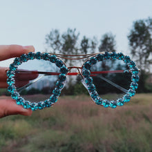Load image into Gallery viewer, Crystal Sunglasses Women 2023 Sunglasses Men  Rhinestone Street Eyewear Shades oculos sol feminino