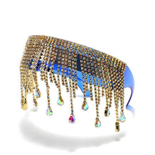 Load image into Gallery viewer, Full Diamond Tassel Sunglasses Men Colorful Glasses Crystal Design Steampunk Windproof Sun Glasses Women