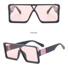 Load image into Gallery viewer, Oversized Square Sunglasses Men Vintage Big Frame Eyewear Celebrity Designer Sun Glasses UV400 Lentes De Sol Muje