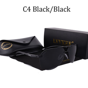 Polarized Men Rimless Sunglasses Pilot women Aluminum Magnesium alloy Brand Designer Polarized male Blue Aviation