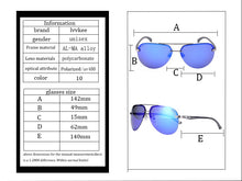 Load image into Gallery viewer, Polarized Men Rimless Sunglasses Pilot women Aluminum Magnesium alloy Brand Designer Polarized male Blue Aviation