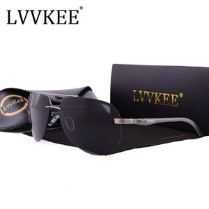 Polarized Men Rimless Sunglasses Pilot women Aluminum Magnesium alloy Brand Designer Polarized male Blue Aviation