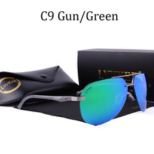 Load image into Gallery viewer, Polarized Men Rimless Sunglasses Pilot women Aluminum Magnesium alloy Brand Designer Polarized male Blue Aviation