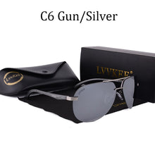 Load image into Gallery viewer, Polarized Men Rimless Sunglasses Pilot women Aluminum Magnesium alloy Brand Designer Polarized male Blue Aviation