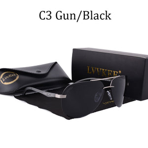 Polarized Men Rimless Sunglasses Pilot women Aluminum Magnesium alloy Brand Designer Polarized male Blue Aviation