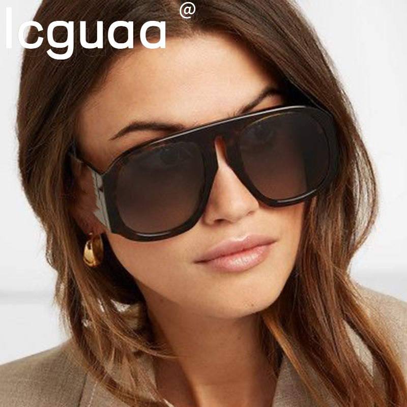 Round Sunglasses Men Women 2023 Brand Design Oversized Personality
