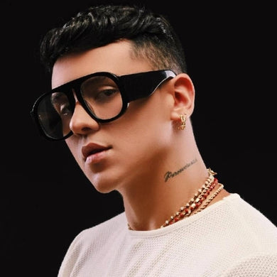 Round Sunglasses Men Women Brand Design Oversized Personality Frame Unique Glasses Leg Retro Sunglasses UV400