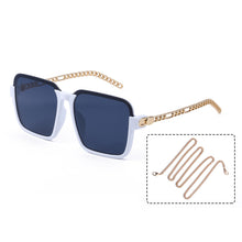 Load image into Gallery viewer, Square Sunglasses With Chain Women Brand Channel Trendy Square Sun Glasses Female Chic Eyewear UV400