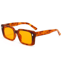 Load image into Gallery viewer, Square Sunglasses Women Vintage Clear Yellow Shades Sun Glasses MenTrending Design Ladies Outdoor Eyewear UV400