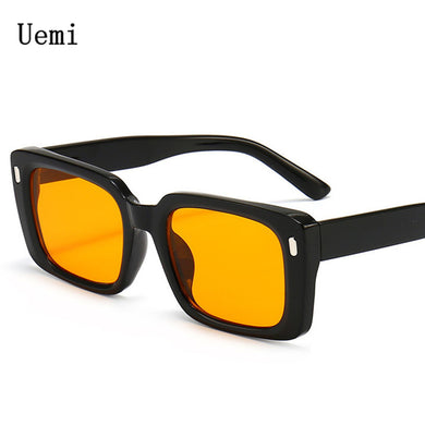 Square Sunglasses Women Vintage Clear Yellow Shades Sun Glasses MenTrending Design Ladies Outdoor Eyewear UV400