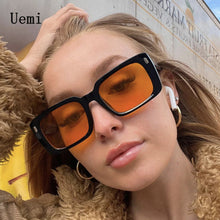 Load image into Gallery viewer, Square Sunglasses Women Vintage Clear Yellow Shades Sun Glasses MenTrending Design Ladies Outdoor Eyewear UV400