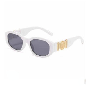 Sunglasses Women Personalized Metal Avatar Decorative Men Sunglasses Small Frame Women Sun Glasses UV400