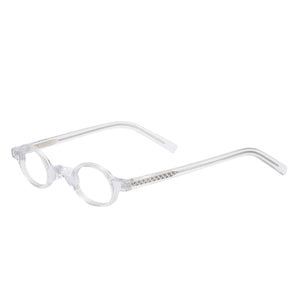 Men And Women Small Oval Full Rim Spectacles Frames With Spring Hinge For Prescription Lens