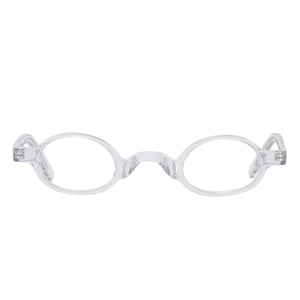Men And Women Small Oval Full Rim Spectacles Frames With Spring Hinge For Prescription Lens
