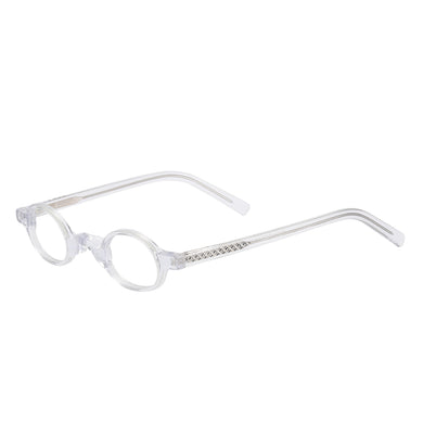 Men And Women Small Oval Full Rim Spectacles Frames With Spring Hinge For Prescription Lens