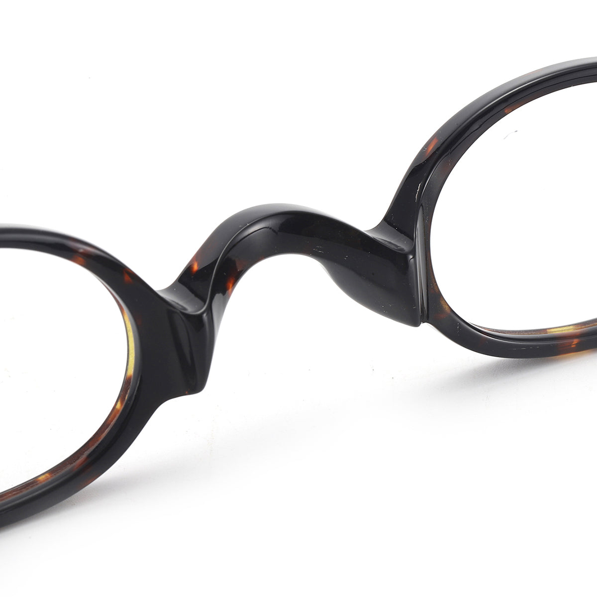 Men And Women Small Oval Full Rim Spectacles Frames With Spring Hinge ...
