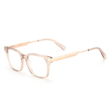 Men And Women Square Acetate Full Rim Optical Glasses Frame With Spring Hinge For Myopia Prescription Lenses