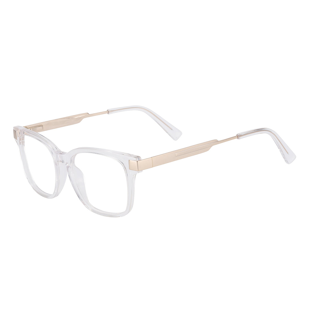 Men And Women Square Acetate Full Rim Optical Glasses Frame With Spring Hinge For Myopia Prescription Lenses