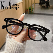 Carica l&#39;immagine nel visualizzatore di Gallery, Men Anti Blue Light Glasses Frame Women Retro Eyeglasses Frames Ladies Candy Color Optical Spectacle Green Frame