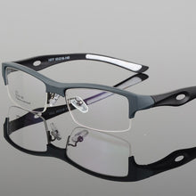 Carica l&#39;immagine nel visualizzatore di Gallery, Men Sports Glasses Frame Optical Eyewear TR90 Spectacles Prescription Square Half-rim  Eyeglasses Clear Lens