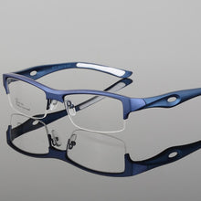 Carica l&#39;immagine nel visualizzatore di Gallery, Men Sports Glasses Frame Optical Eyewear TR90 Spectacles Prescription Square Half-rim  Eyeglasses Clear Lens