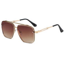 Load image into Gallery viewer, Men Square Sunglasses  Brand Designer Vintage Sun Glasses Male Gradient Brown Black Driving Oculos De Sol