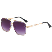 Load image into Gallery viewer, Men Square Sunglasses  Brand Designer Vintage Sun Glasses Male Gradient Brown Black Driving Oculos De Sol