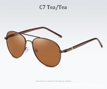 Carica l&#39;immagine nel visualizzatore di Gallery, Occhiali da sole da uomo pilota Lenti polarizzate Marca Driving Designer montatura in lega per esterni occhiali da sole maschili Oculos De Sol UV400 209 