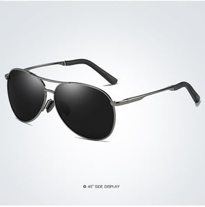 Men Sunglasses pilot Polarized Lens Brand Driving Designer outdoor Alloy frame male Sun Glasses Oculos De Sol UV400 8013
