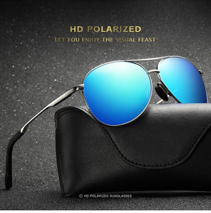 Men Sunglasses pilot Polarized Lens Brand Driving Designer outdoor Alloy frame male Sun Glasses Oculos De Sol UV400 8013