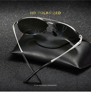Men Sunglasses pilot Polarized Lens Brand Driving Designer outdoor Alloy frame male Sun Glasses Oculos De Sol UV400 8013