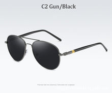 Carica l&#39;immagine nel visualizzatore di Gallery, Occhiali da sole da uomo pilota Lenti polarizzate Marca Driving Designer montatura in lega per esterni occhiali da sole maschili Oculos De Sol UV400 209 