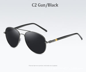 Occhiali da sole da uomo pilota Lenti polarizzate Marca Driving Designer montatura in lega per esterni occhiali da sole maschili Oculos De Sol UV400 209 