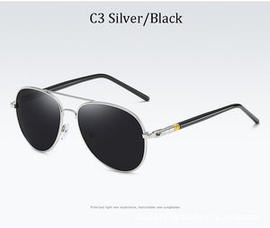 Occhiali da sole da uomo pilota Lenti polarizzate Marca Driving Designer montatura in lega per esterni occhiali da sole maschili Oculos De Sol UV400 209 