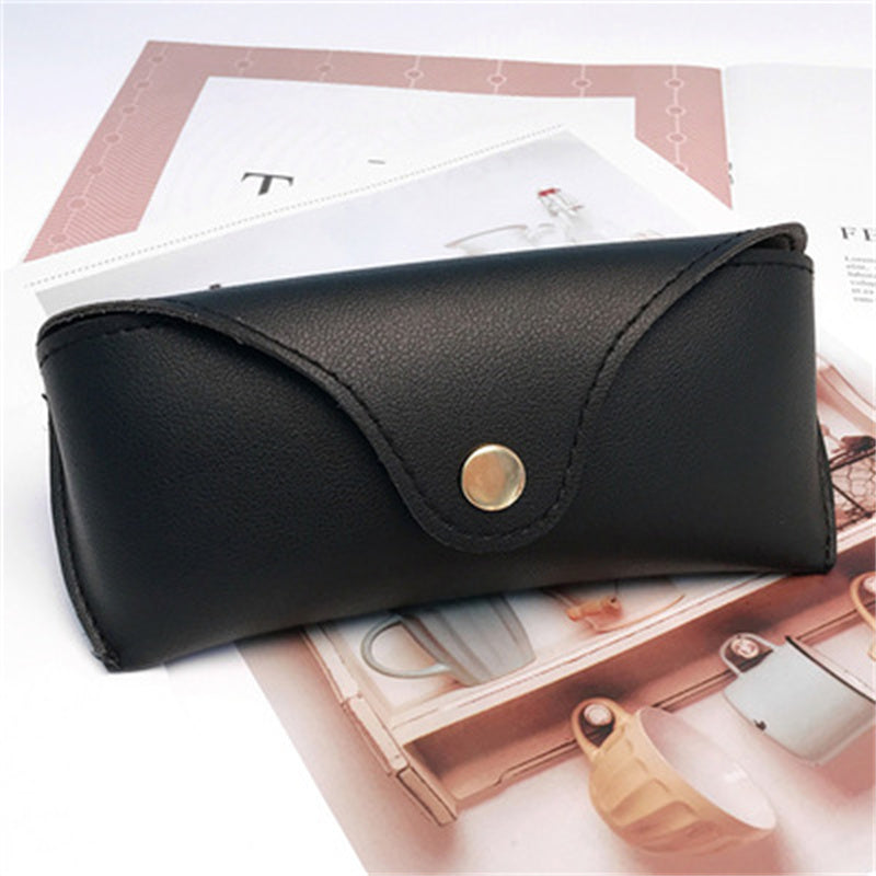 Men Women Glasses Case PU Leather Cover Sunglasses Case Portable Soft Glasses Box Pouch Bag Accessories