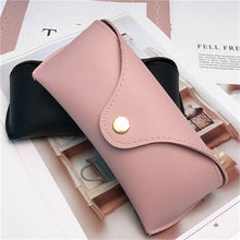Load image into Gallery viewer, Men Women Glasses Case PU Leather Cover Sunglasses Case Portable Soft Glasses Box Pouch Bag Accessories