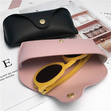 Load image into Gallery viewer, Men Women Glasses Case PU Leather Cover Sunglasses Case Portable Soft Glasses Box Pouch Bag Accessories