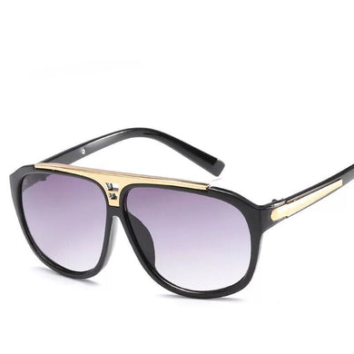 Men's Driving Sunglasses Black for Oversized Big Designer Sun Glsses for Woman and Man with Case Discount Frame