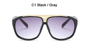 Men's Driving Sunglasses Black for Oversized Big Designer Sun Glsses for Woman and Man with Case Discount Frame