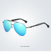 Load image into Gallery viewer, Men&#39;s Polarized Sunglasses UV400 Big Flame Glasses Driving Fishing Sung Lasses Bamboo Stripe Gafas De Sol Para Hombre