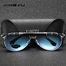 Load image into Gallery viewer, Men&#39;s Polarized Sunglasses UV400 Big Flame Glasses Driving Fishing Sung Lasses Bamboo Stripe Gafas De Sol Para Hombre