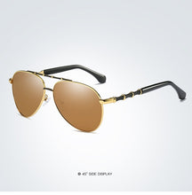 Load image into Gallery viewer, Men&#39;s Polarized Sunglasses UV400 Big Flame Glasses Driving Fishing Sung Lasses Bamboo Stripe Gafas De Sol Para Hombre
