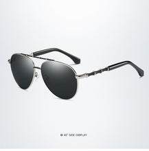 Load image into Gallery viewer, Men&#39;s Polarized Sunglasses UV400 Big Flame Glasses Driving Fishing Sung Lasses Bamboo Stripe Gafas De Sol Para Hombre