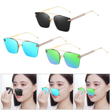 Load image into Gallery viewer, Mens Polarized Sunglasses UV Protection Metal Frame Square Tinted Lens Glasses for Golf Sports Fishing Beach Eyewear